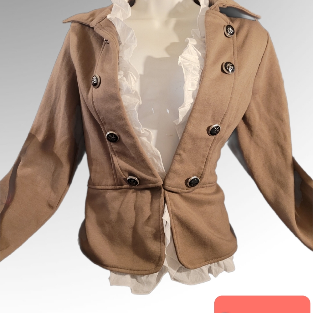 Nwt jacket with faux undershirt